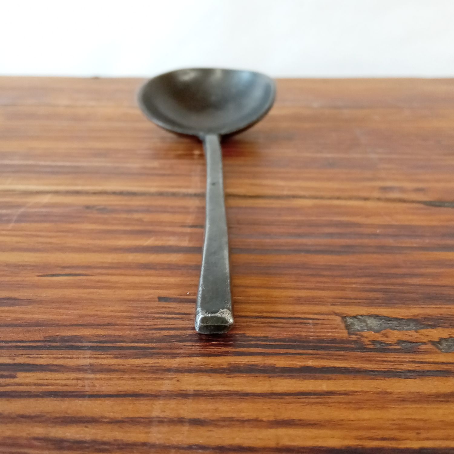 オランダ 18世紀 ピュータースプーン 錫製 17.9cm Pewter spoon