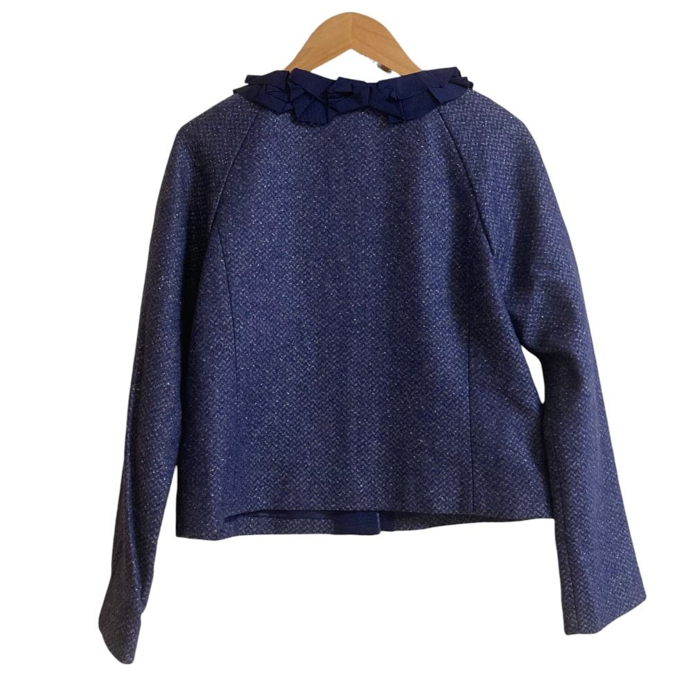 ランバンオンブルー ノーカラージャケット