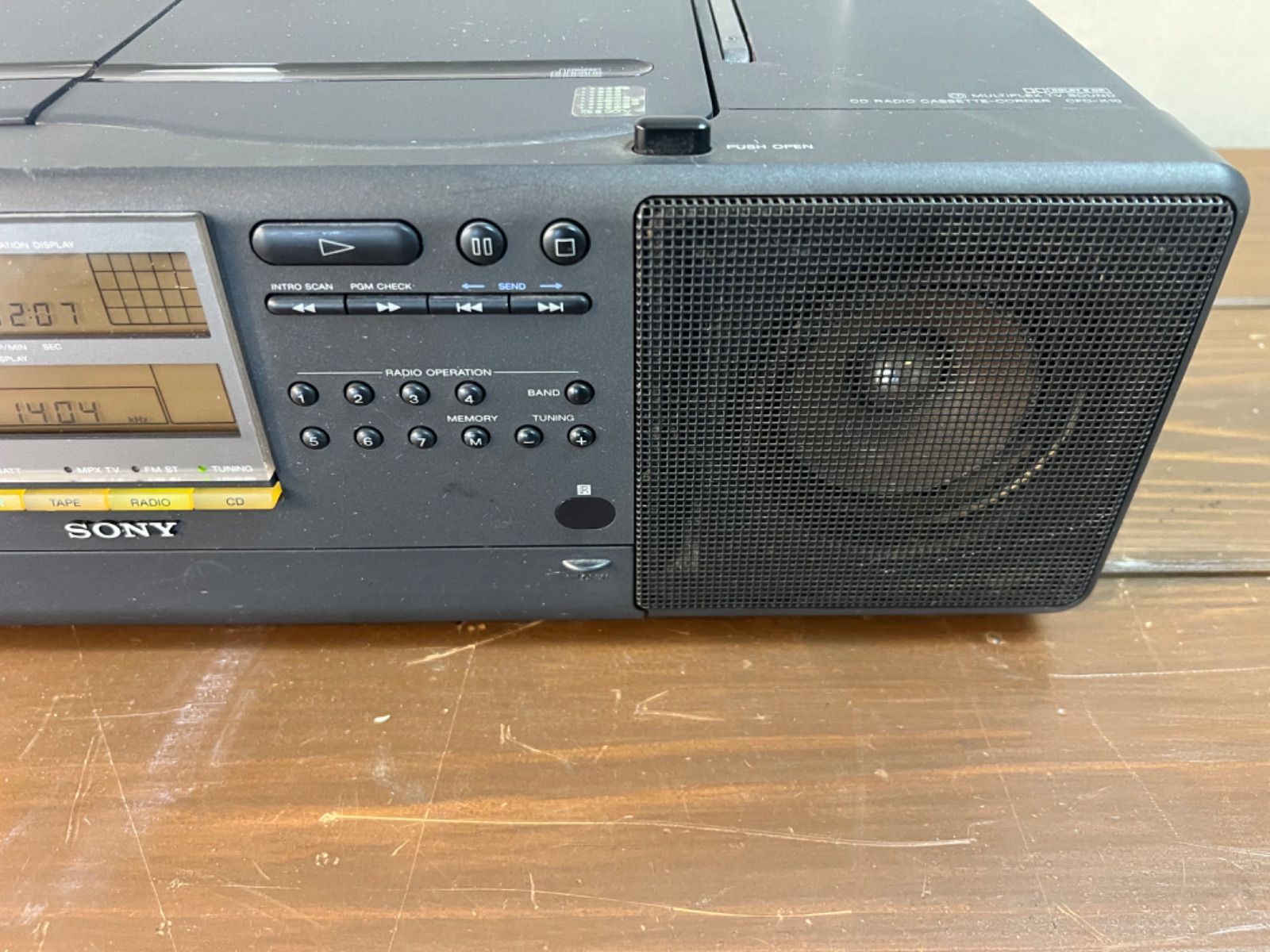SONY CFD-K10 CDラジオカセットレコーダー【ジャンク】