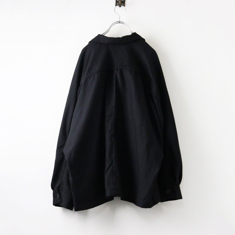 niko and… ニコアンド　ドロストドルマンユルジ ヤケット　ブラック niko and（ニコアンド）の「ドロストドルマンユルジャケット