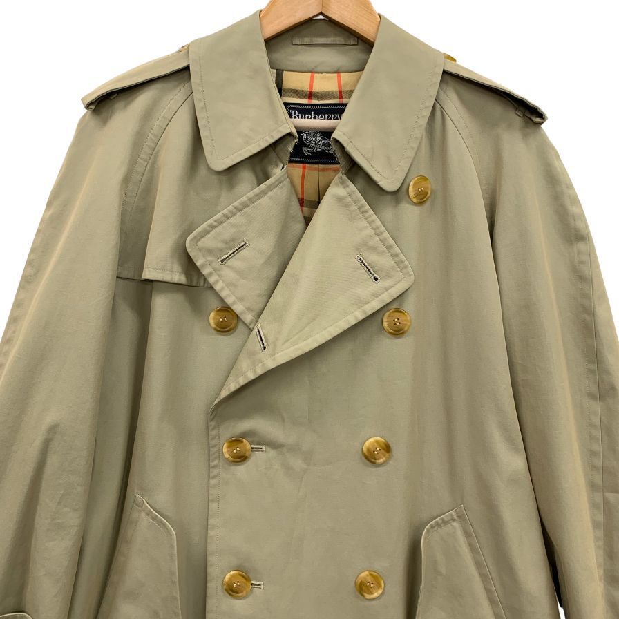 バーバリー トレンチコート 90S 玉虫色調 カーキ メンズ サイズ表記