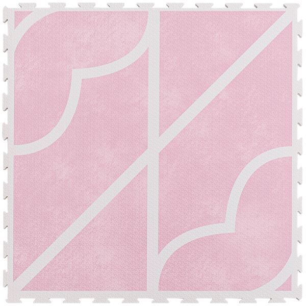 ジョイントマット フロアマット 約60×60×1.2cm ピンク 36枚入 9枚組×4個 洗える ホットカーペット対応 キュロス リビング
