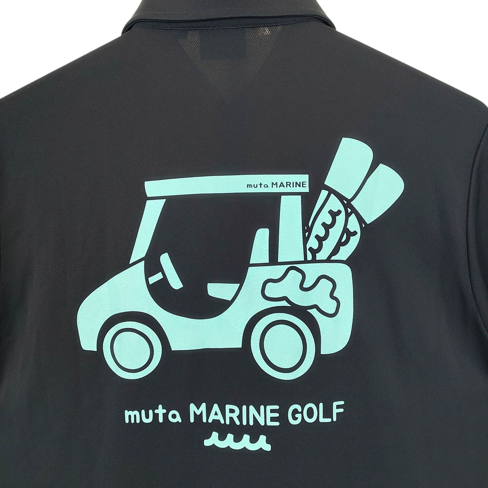 muta marine golf ポロシャツ　新品未使用 muta MARINE GOLF ムータ マリン ゴルフ バック プリント 半袖