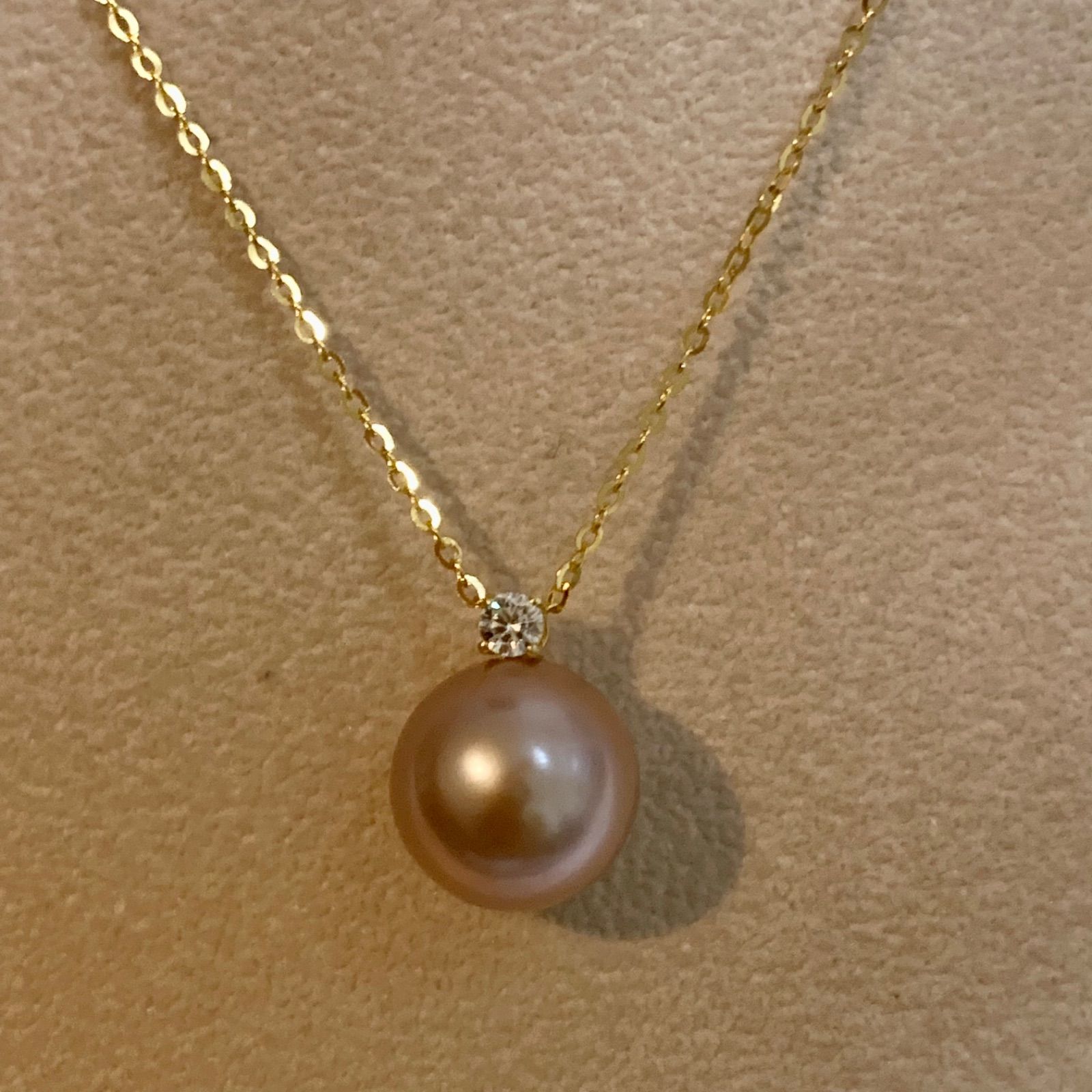 2カラー 淡水真珠 ペンダントトップ k18 大きめ 真珠ネックレス パール