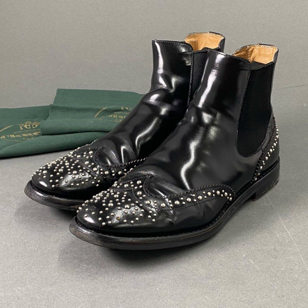 【ほぼ未使用】チャーチ サイドゴアブーツ 36 美品】チャーチ サイドゴアブーツKetsby Met.ポリッシュドバインダー