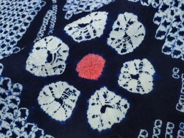 有松鳴海絞り 枝花文