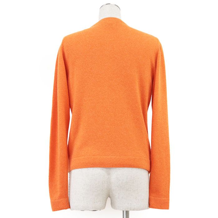 美品✨HERMES カシミヤ100% ニットカーディガン アンサンブル 40 美品】HERMES エルメス アンサンブル ニット ロゴ セリエボタン