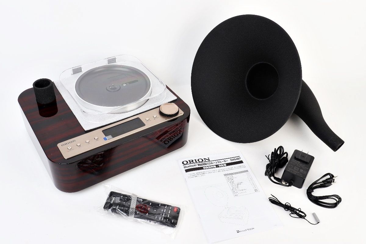ORION アンティークホーンスピーカー Bluetooth機能搭載 SMS4BTCT CDホーンスピーカー DOSHISHA R2505-270