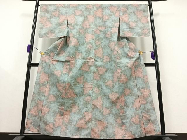 平和屋着物▽上質な紬　単衣　花尽くし　正絹　逸品　AAAY9418jh 平和屋着物▽上質な紬 単衣 花尽くし 正絹 逸品 AAAY9418jh - メルカリ