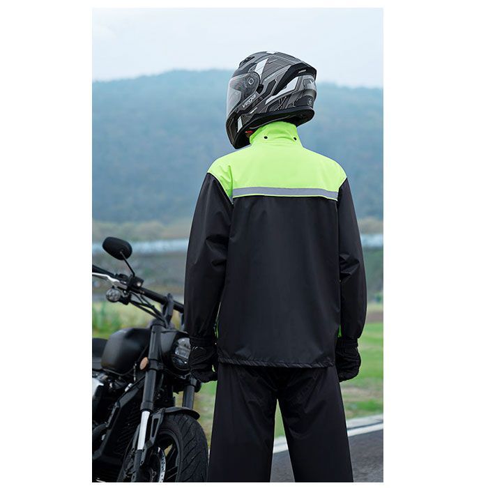 Triumph RAIN SUITバイク向けレインウェア つなぎ ブラック Triumph