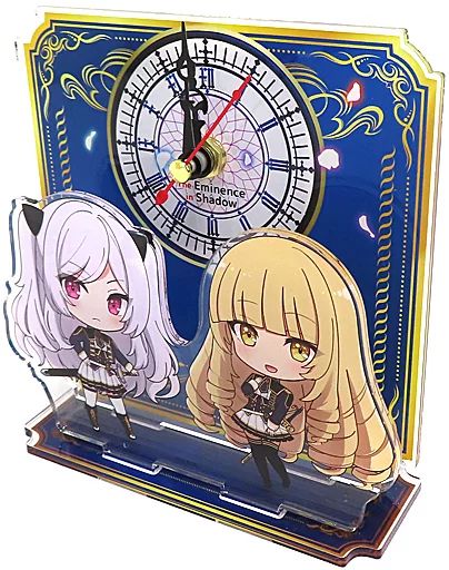 置き時計・掛け時計　アレクシア・ミドガル＆ローズ・オリアナ ミニアクリル時計 「ラキ☆チャレくじ 陰の実力者になりたくて! ラッキー☆チャレンジくじ」 A賞 中古】置き時計・掛け時計 アレクシア・ミドガル＆ローズ