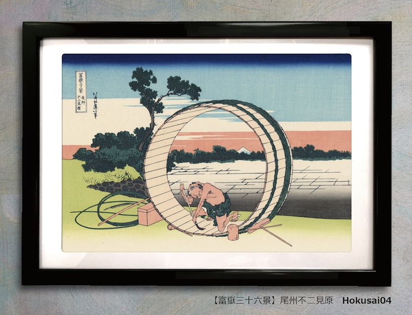 ☆葛飾北斎富嶽三十六景A3アートポスター【5点セット】
