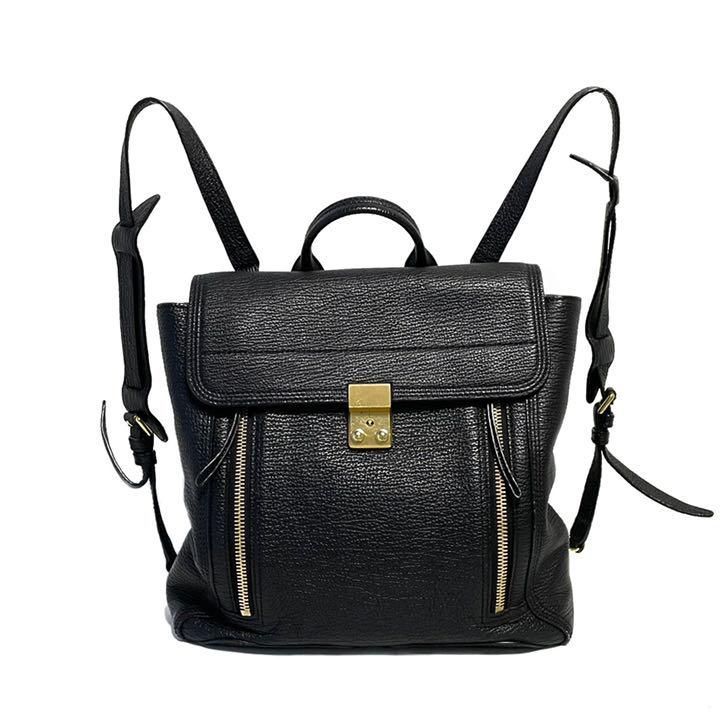 3.1 Phillip Lim フィリップリム　牛革 レザーリュック　黒美品