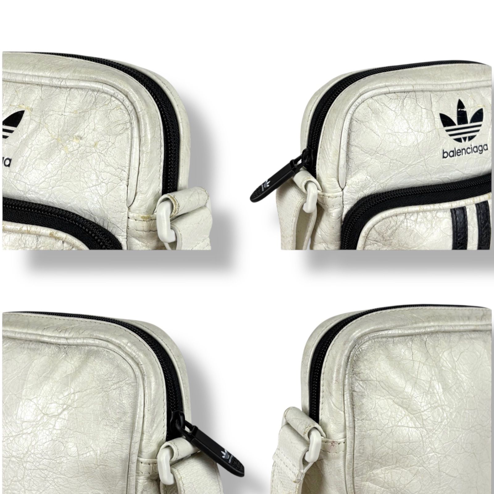 バレンシアガ×アディダス BALENCIAGA adidas ショルダーバッグ レザー