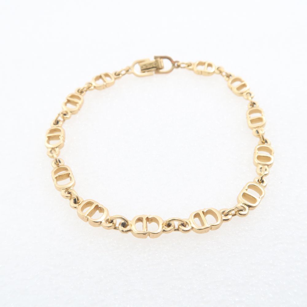 Christian Dior ディオール ブレスレット CDロゴ チェーン レディース AM6547