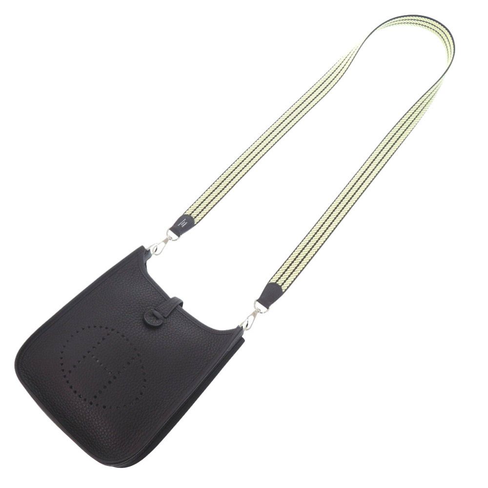 【新品未使用】 エブリンtpm 保護シール付きエルメス ノワール レザー K刻印 新品未使用】 エブリンtpm 保護シール付きエルメス ノワール