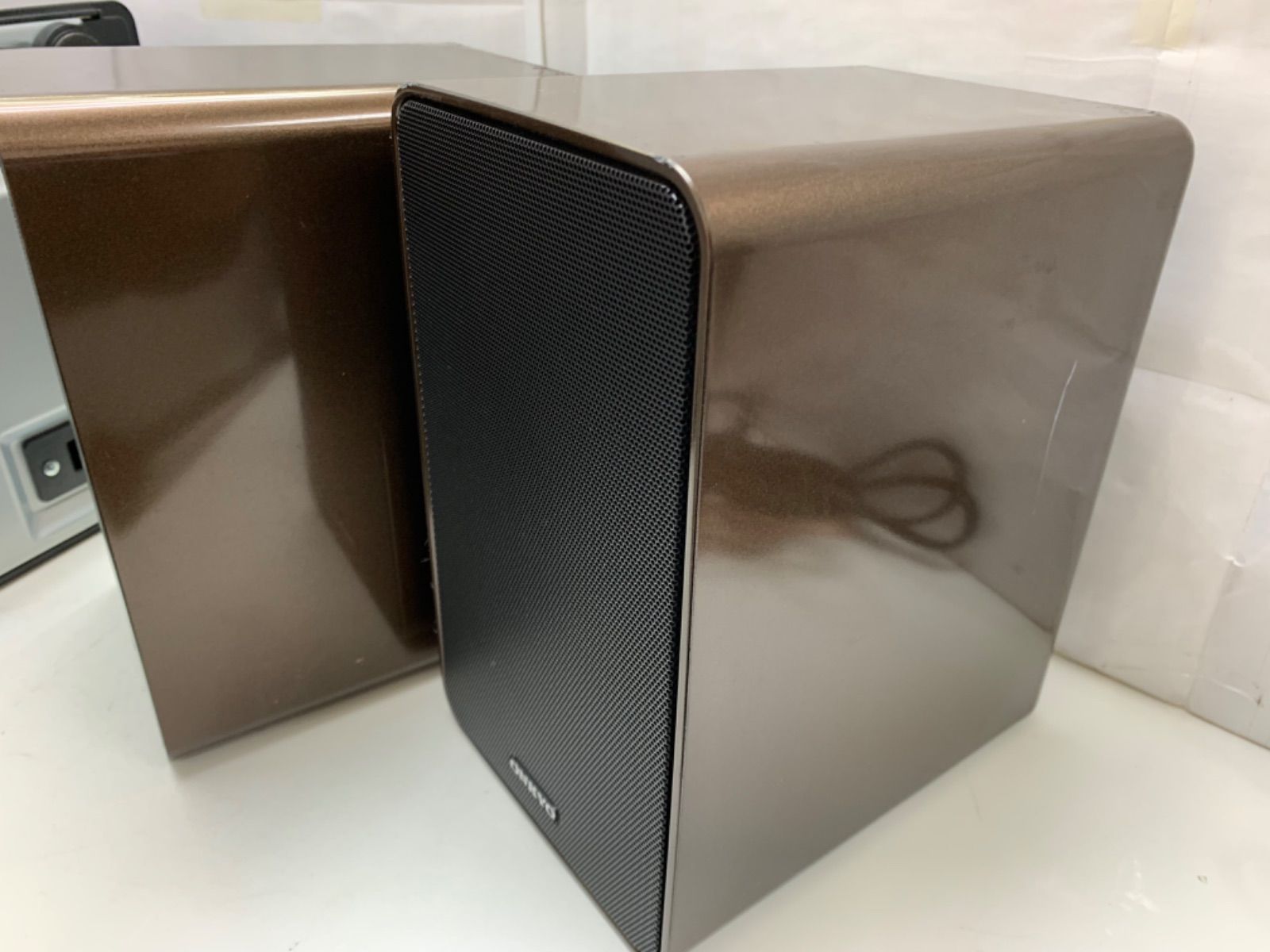 ◇ONKYO CDコンポ iPhone ブラウン CR-U3LT D-T15 - メルカリ