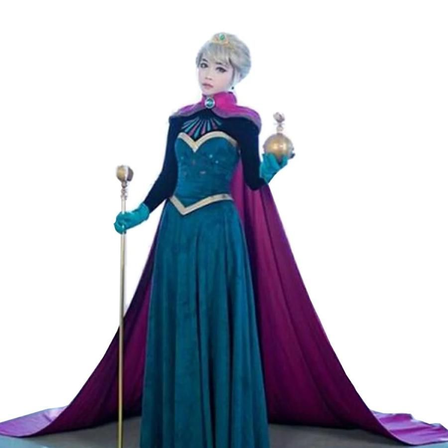 新品未使用✧︎ アナと雪の女王 エルサ 珍しく 戴冠式 ドレス マント