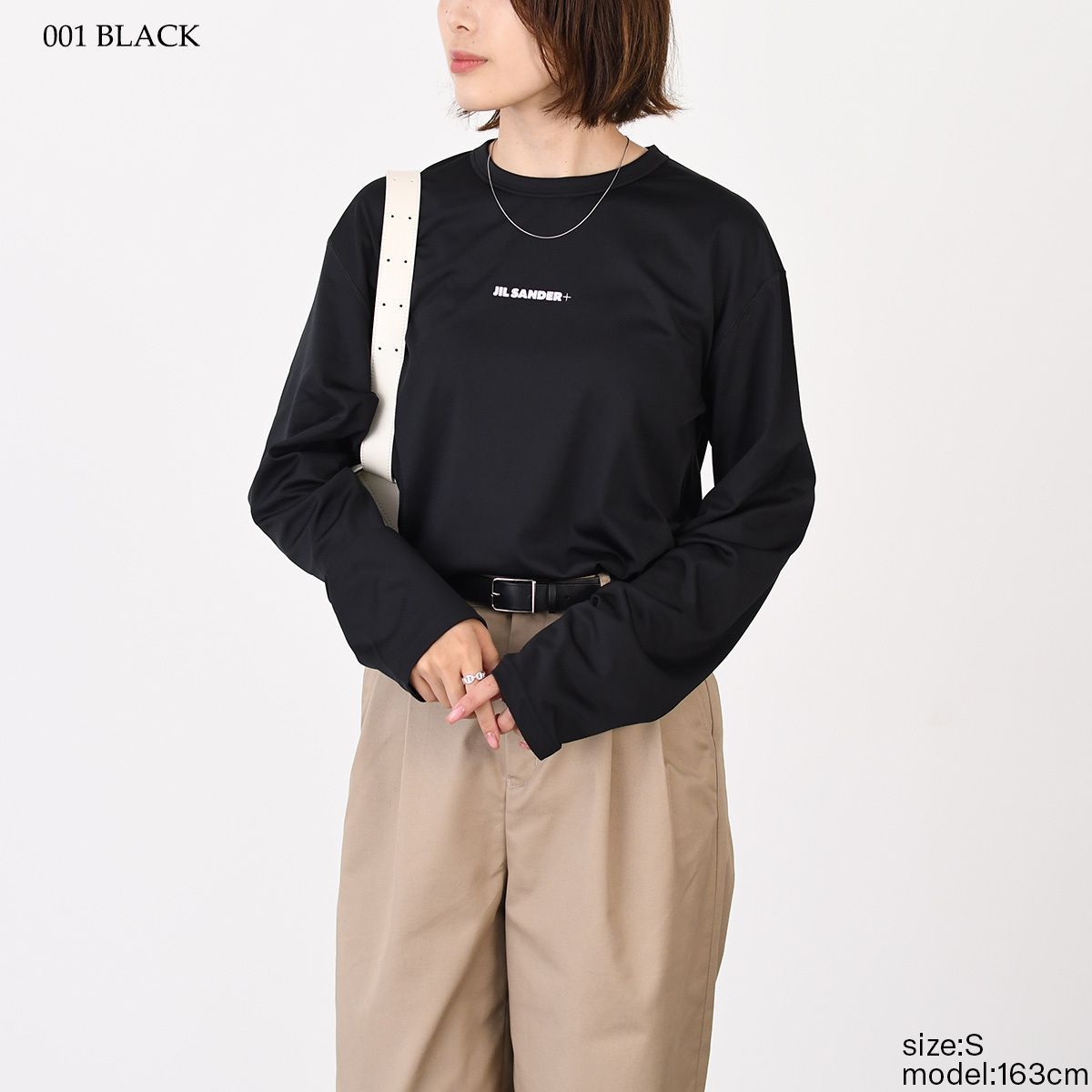 JILSANDER ジルサンダー Tシャツ Jil Sanderロゴ プリント 長袖Tシャツ 