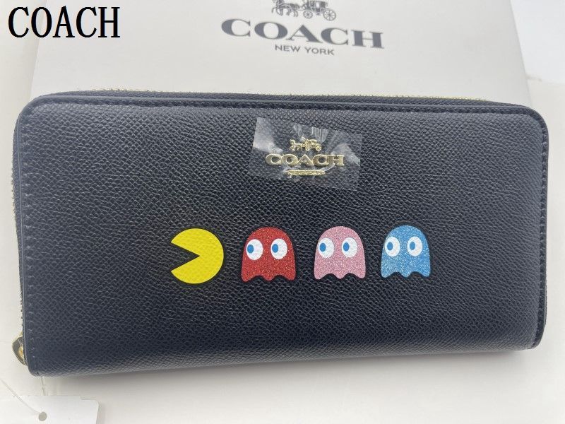 COACH  財布 コーチ 長財布 シグネチャー アコーディオンラウンドジップウォレット レディース 財布 贈り物 334 新品 未使用  xj0001