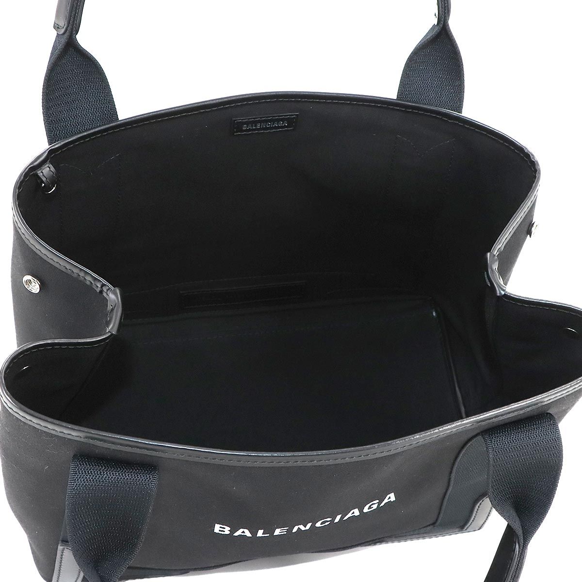 【美品】BALENCIAGA ネイビーカバス スモール キャンバス 未使用 展示品 バレンシアガ BALENCIAGA ネイビー カバ スモール