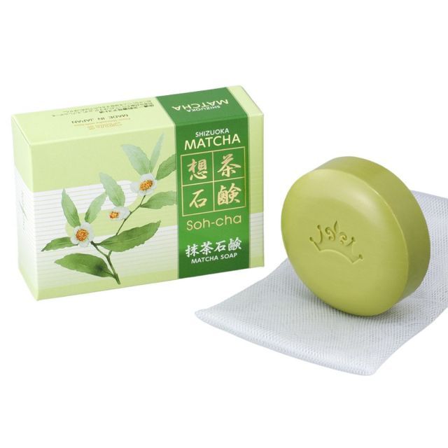 エイゼルグリーンティー ビューティソープ 12個 お茶石けん メイク