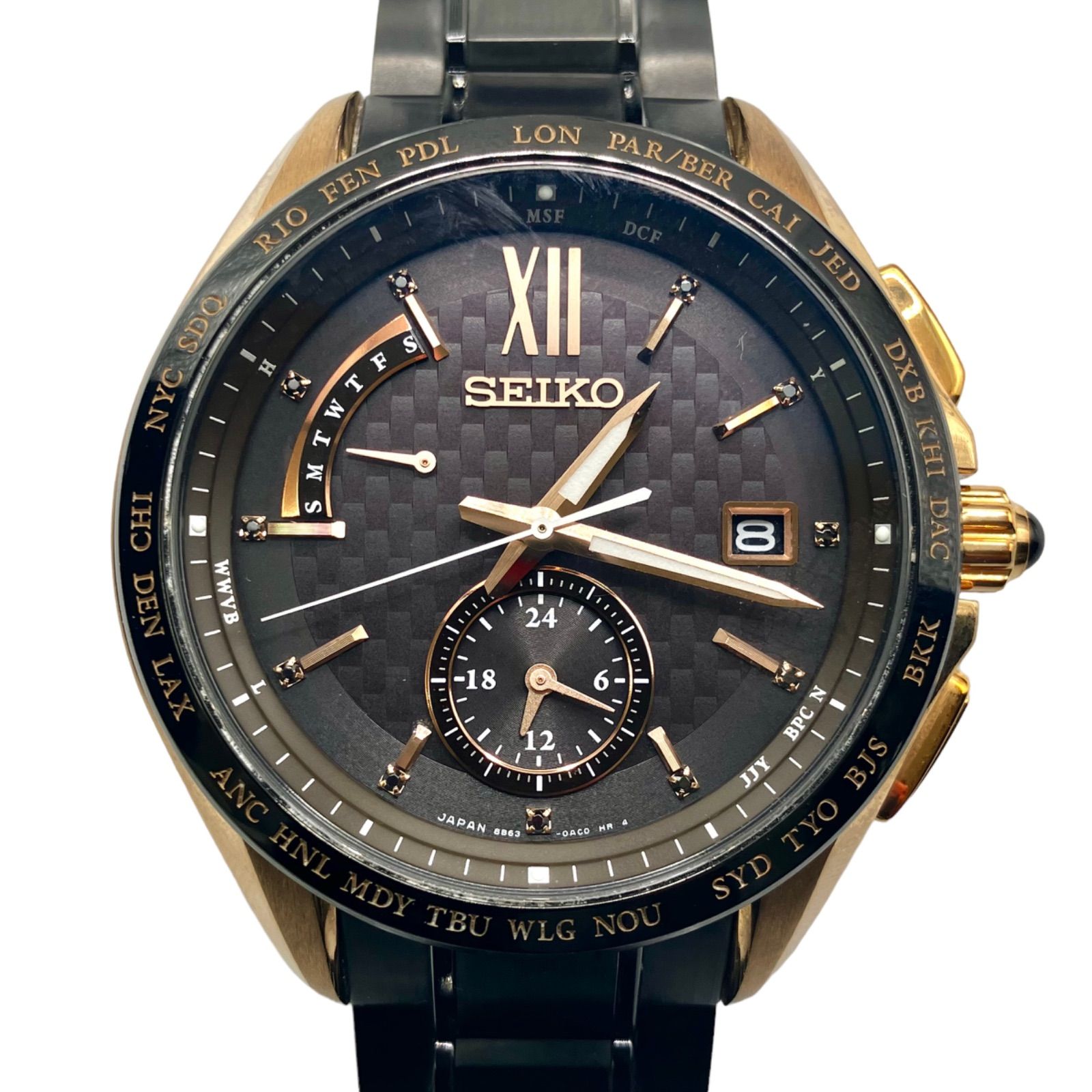 ☆美品【SEIKO】セイコー ブライツ SAGA135 ソーラー電波 メンズ