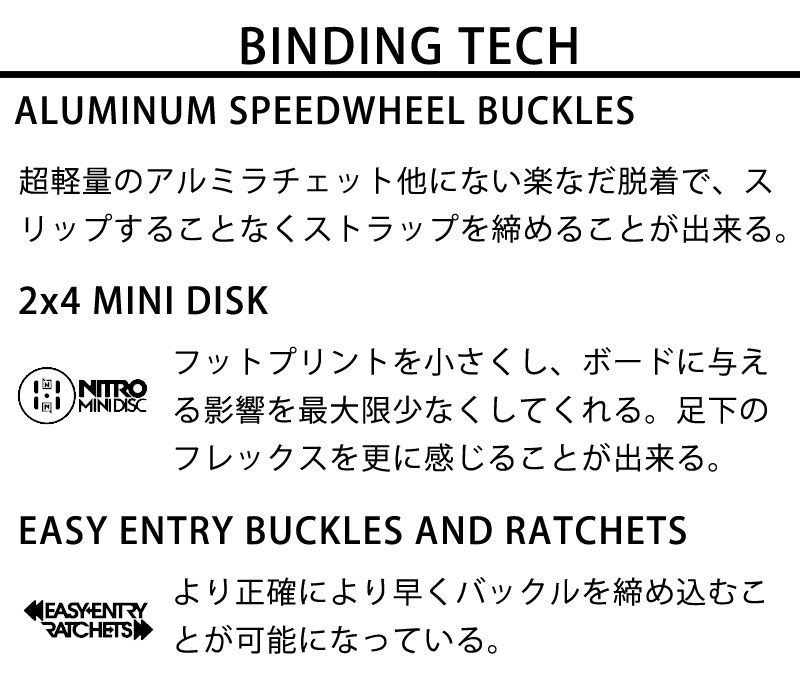 即出荷 23-24 NITRO/ナイトロ IVY アイビー レディース ビンディング バインディング スノーボード 2024 型落ち