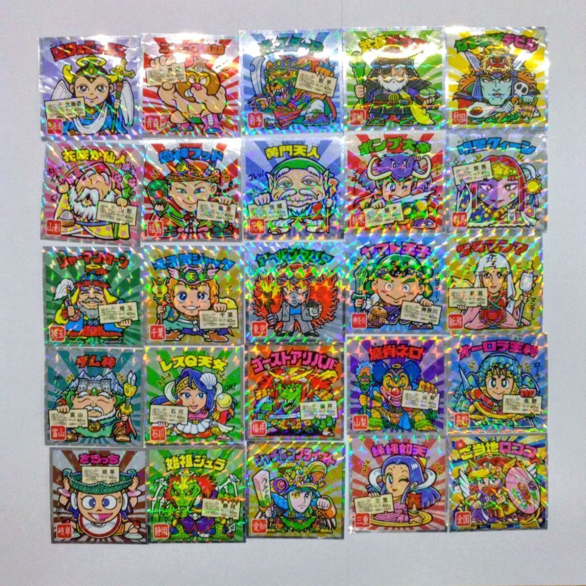 ご当地ビックリマンチョコ 東日本編 西日本編 各1箱特別シールホルダー