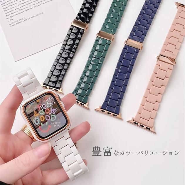 Apple Watch プラスチックバンド ベルト 白 アップルウォッチ - 時計