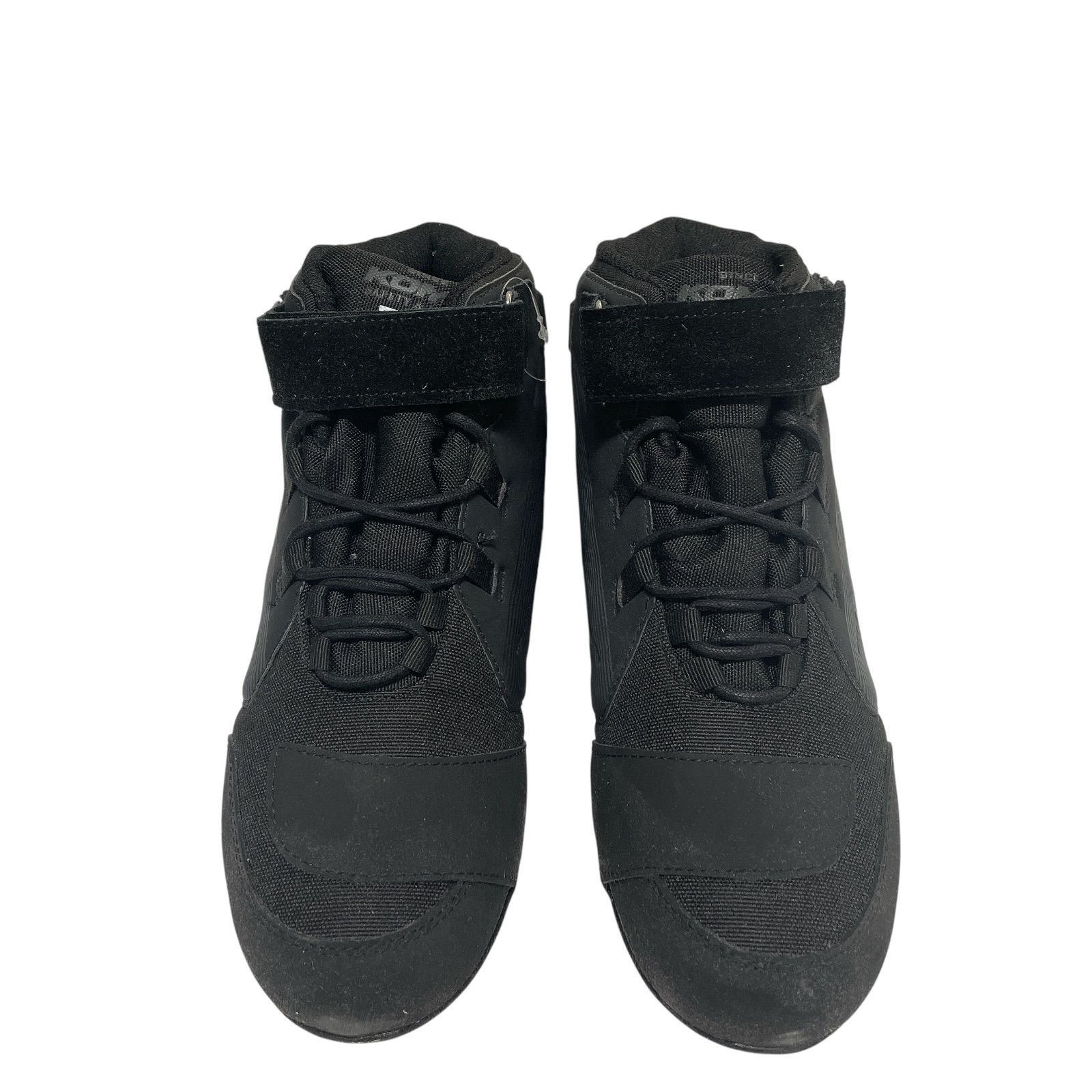 WJ19 タグ付き KOMINE コミネ ウォータープルーフライディングシューズ BK-088 ブラック 26.5cm バイク シューズ ブーツ フットギア 防水