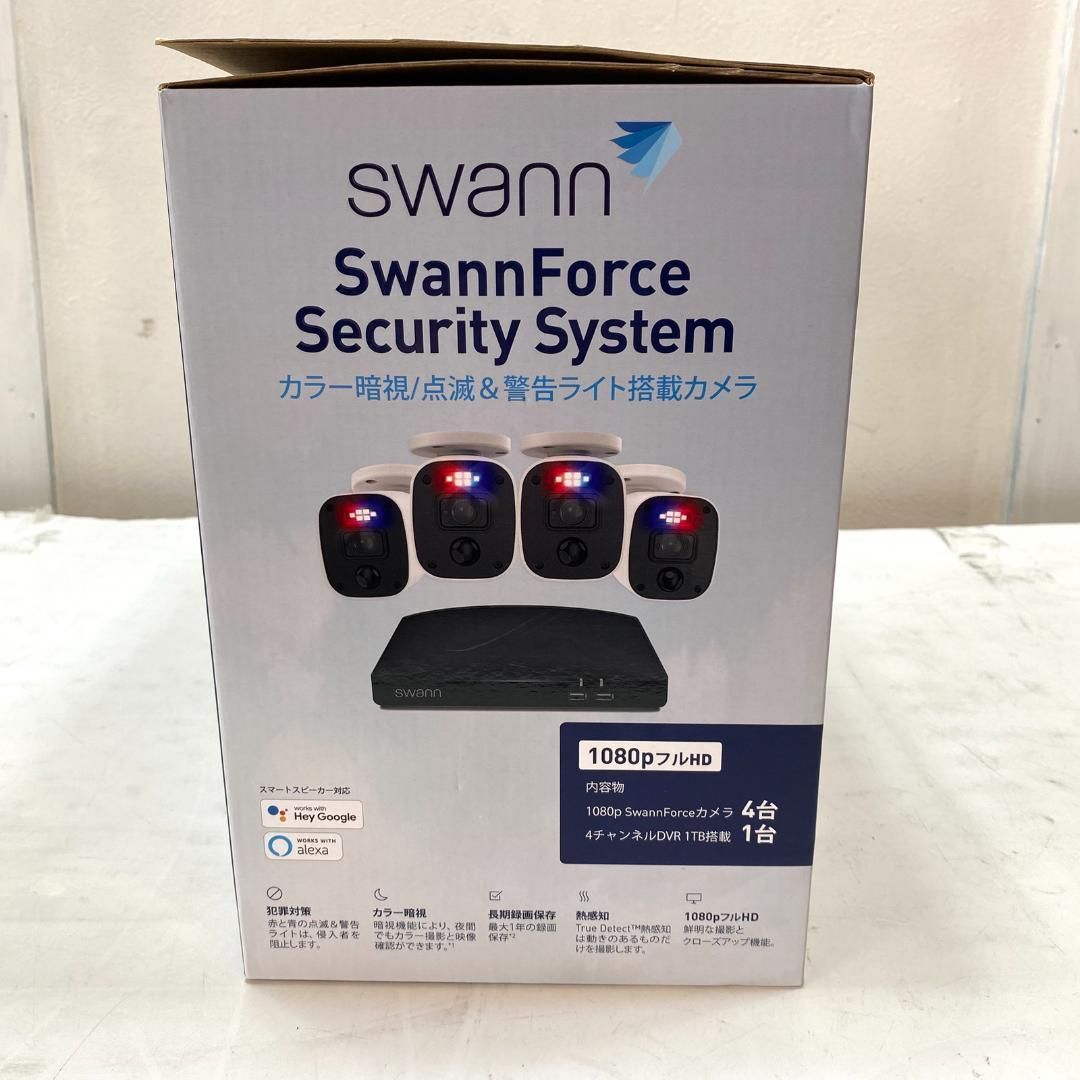 未使用品♪ Swann スワン 防犯カメラセット 4台 1080P フルHD DVR