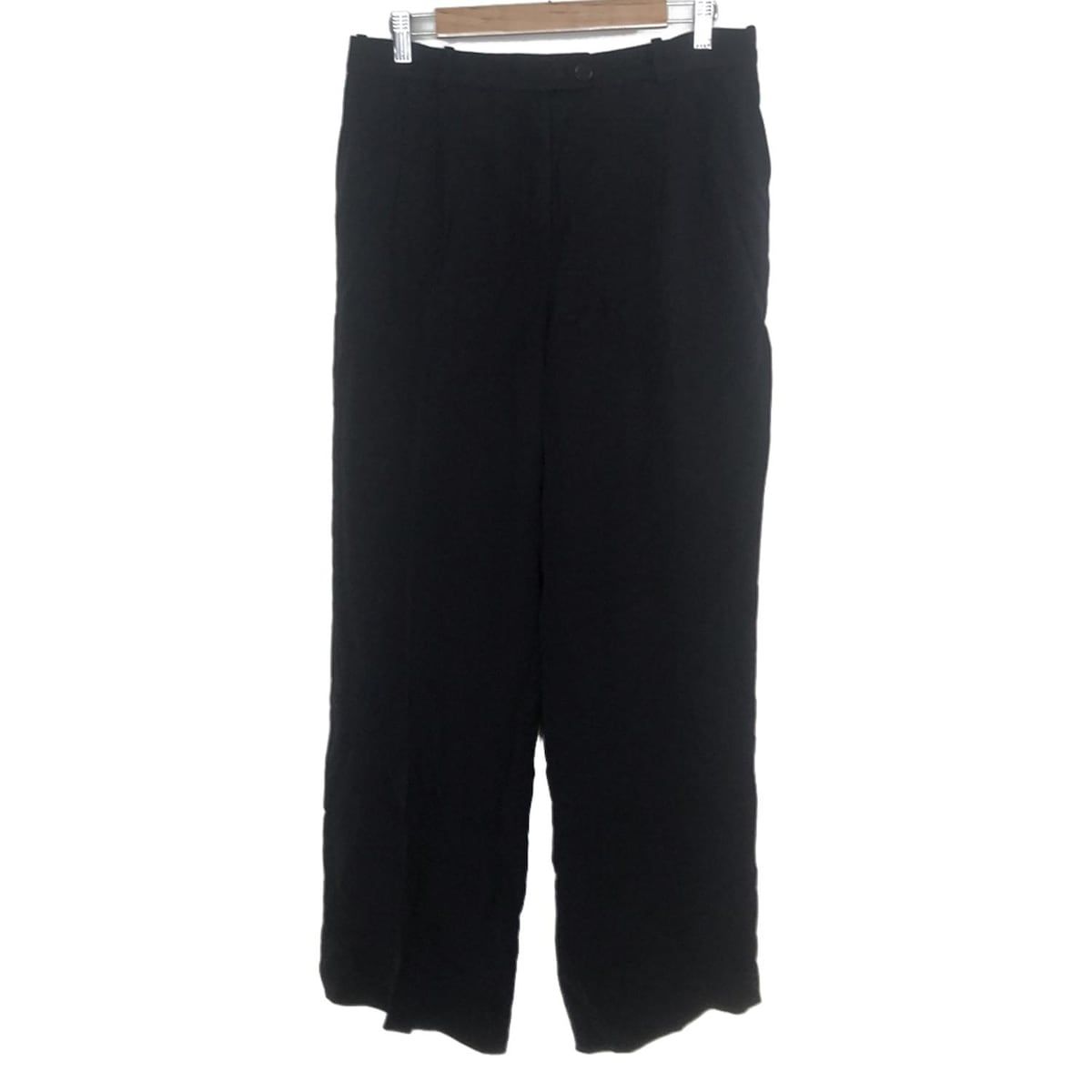 HERMES エルメス パンツ サイズ42 L レディース - 黒 フルレングス|シルク|ワイドパンツ