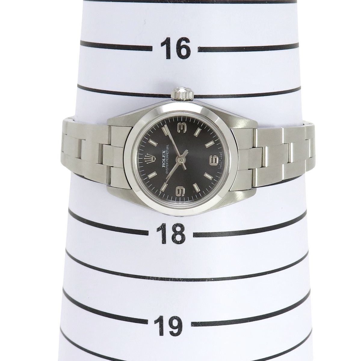 【美品】【保証書付】ロレックス 76080 オイスターパーペチュアル 76080 ブラック ROLEX（ロレックス）オイスターパーペチュアル