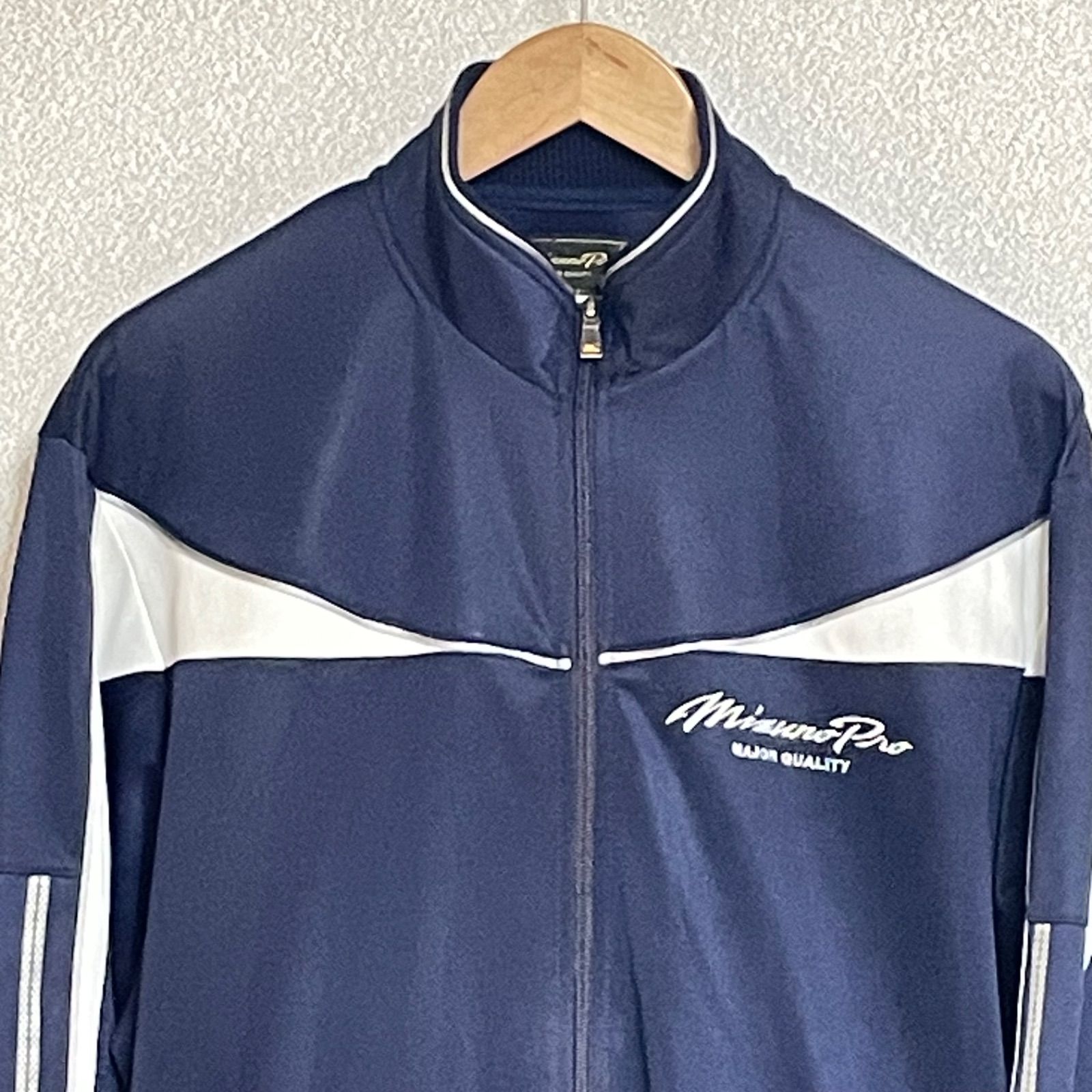CLANE×Mizuno コラボ ジャンパー ホワイト/ネイビー CLANE × MIZUNO｜CLANE OFFICIAL ONLINE STORE