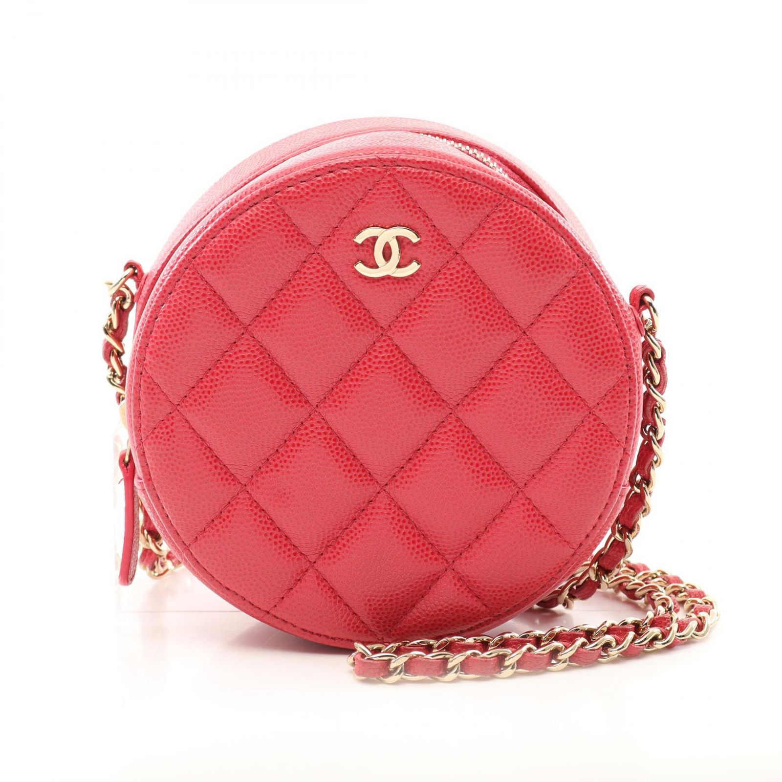 CHANEL シャネル マトラッセ ラウンド ミニ ショルダーバッグ