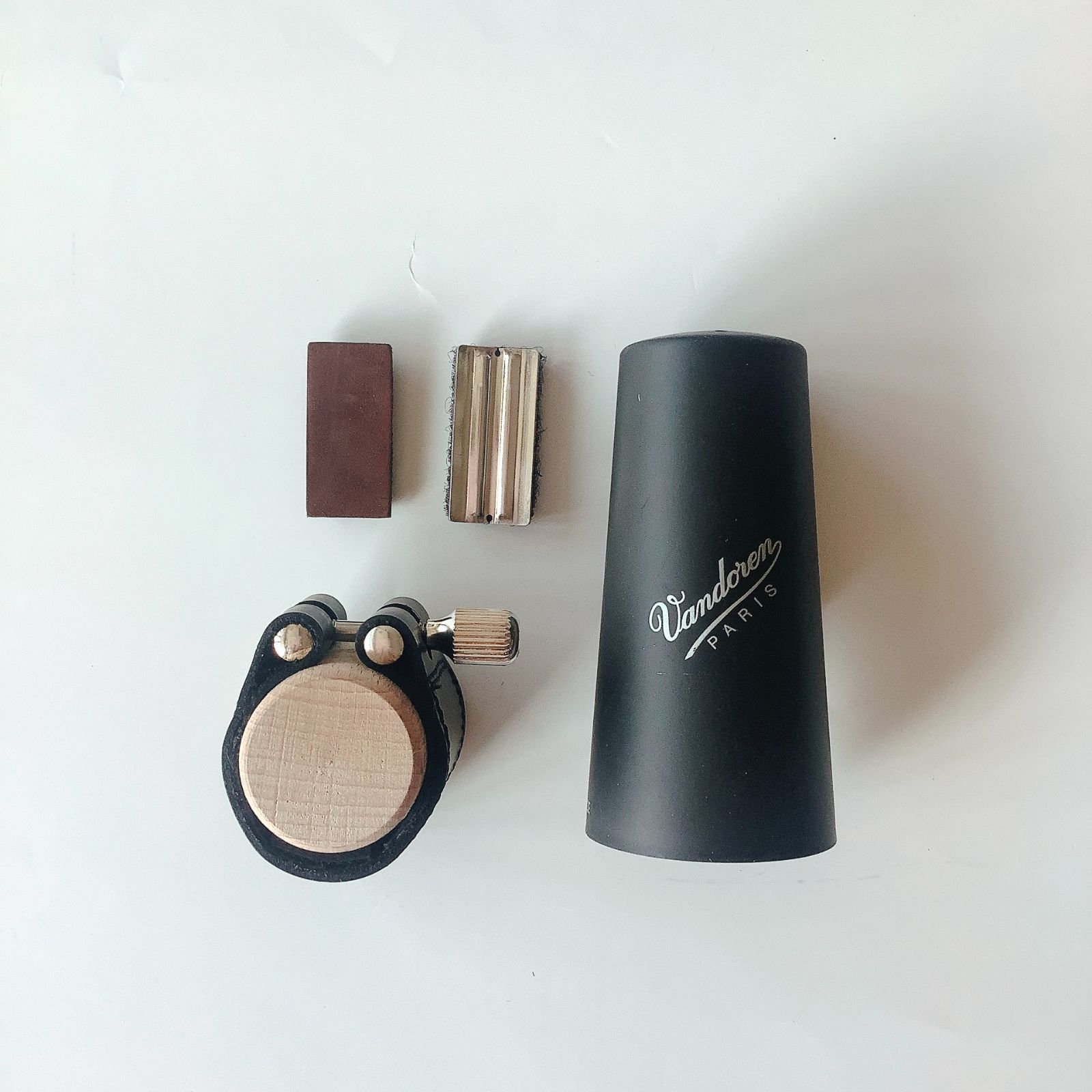 訳あり アルトクラリネットリガチャー＆キャップ ヴァンドーレン LC23P