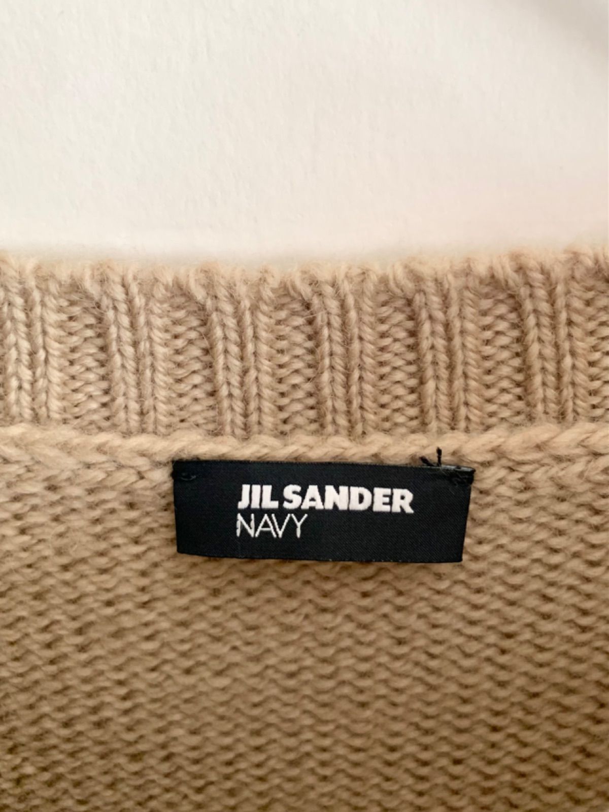 JIL SANDER - 最終価格JIL SANDER NAVY elbow patch knit. JIL SANDER NAVY エルボーパッチ付き ニット セーター - メルカリ