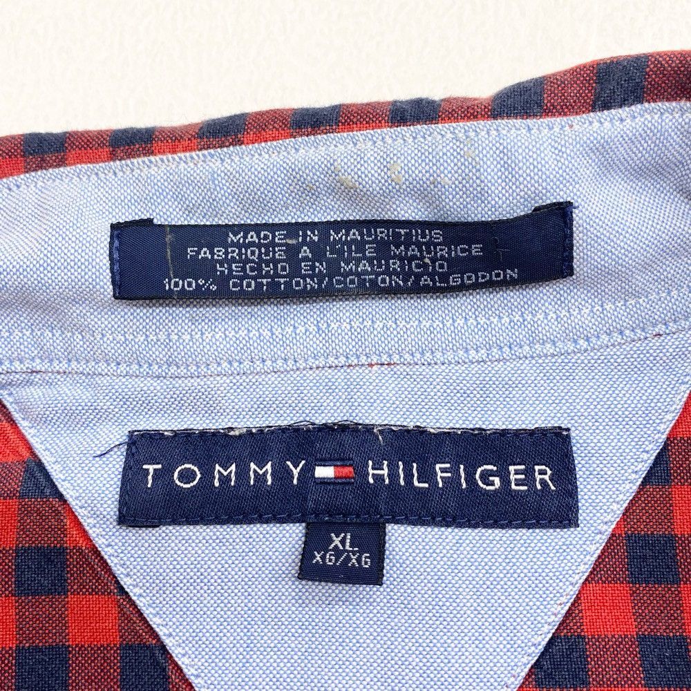 US古着 トミーヒルフィガー TOMMY HILFIGER ボタンダウンシャツ 半袖