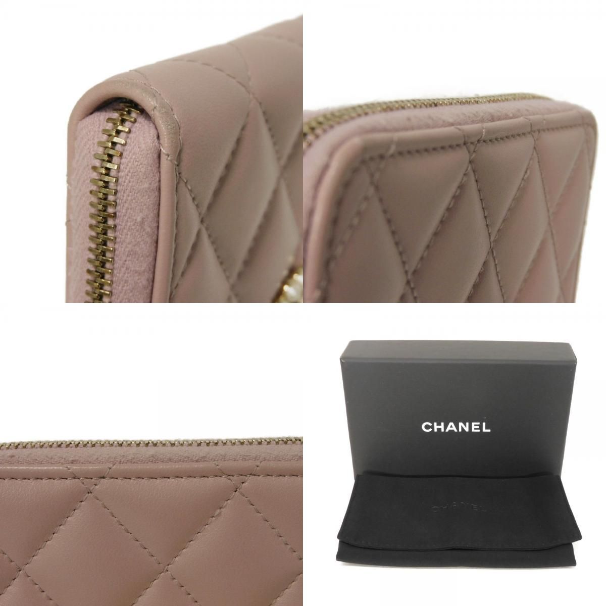 CHANEL シャネル ココ パール ジップ コインパース ココマーク