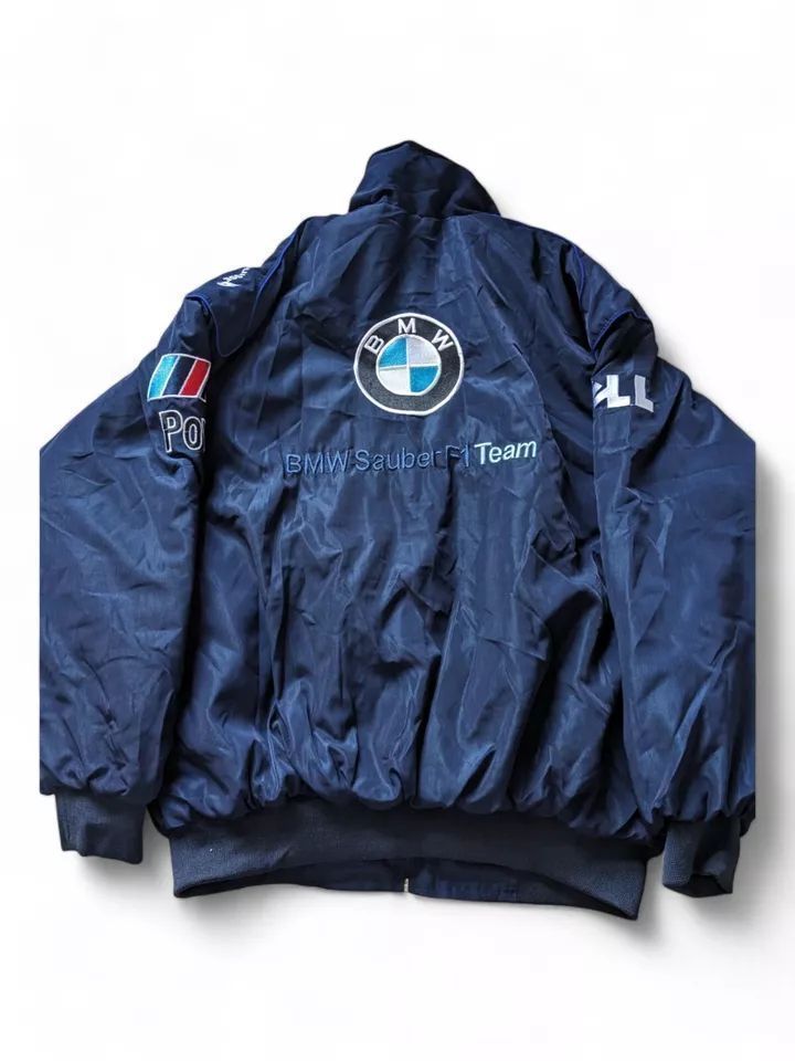 BMW ペトロナス F1 レーシングジャケット ブルゾン 刺繍 中綿 男女兼用 M-2XL