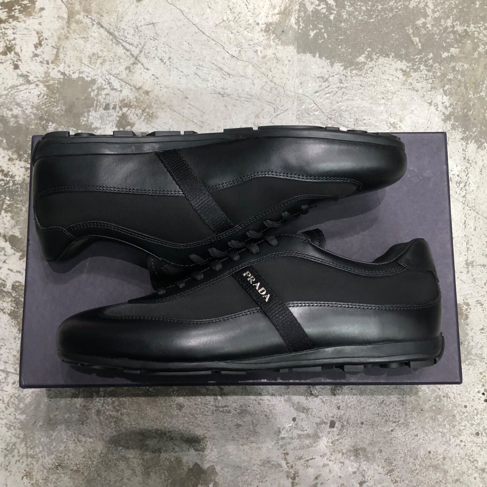 未使用品 PRADA SPORTS テクニカル ファブリック カーフ レザー 未使用品 PRADA SPORTS テクニカル ファブリック カーフ レザー