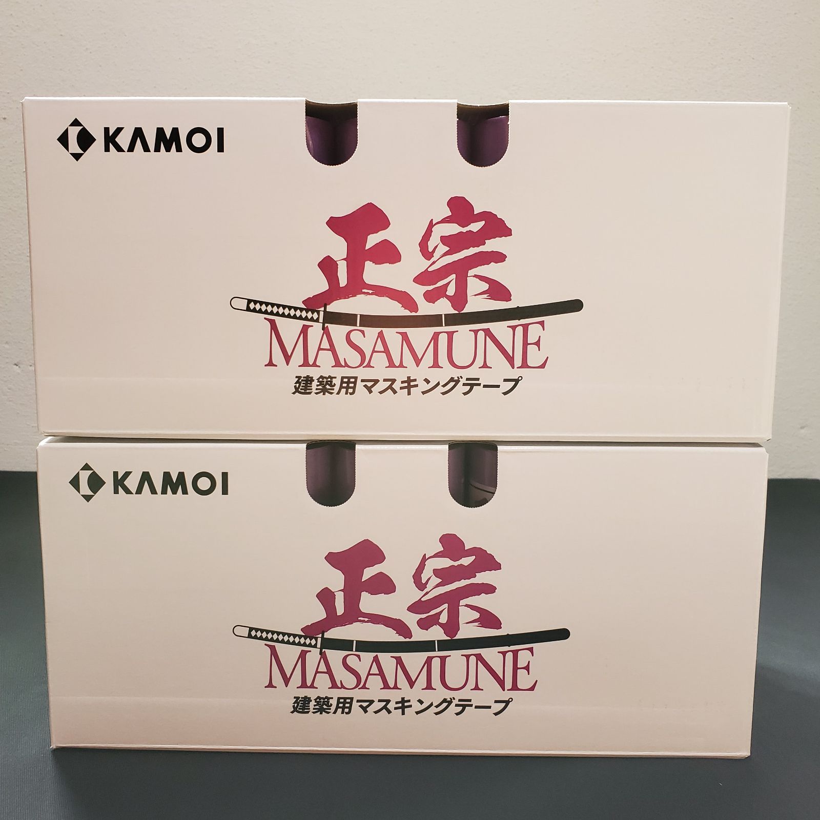 建築用マスキングテープ 正宗 18mm×18m 70巻×2ケースセット カモ井加工