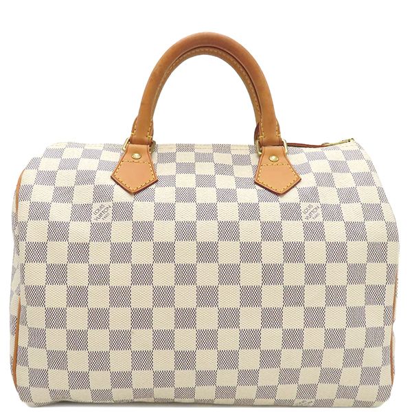 ルイヴィトン LOUIS VUITTON ハンドバッグ スピーディ30 ダミエアズールキャンバス ダミエアズール ゴールド金具 白 ボストン 鍵 パドロック N41533 DU4047