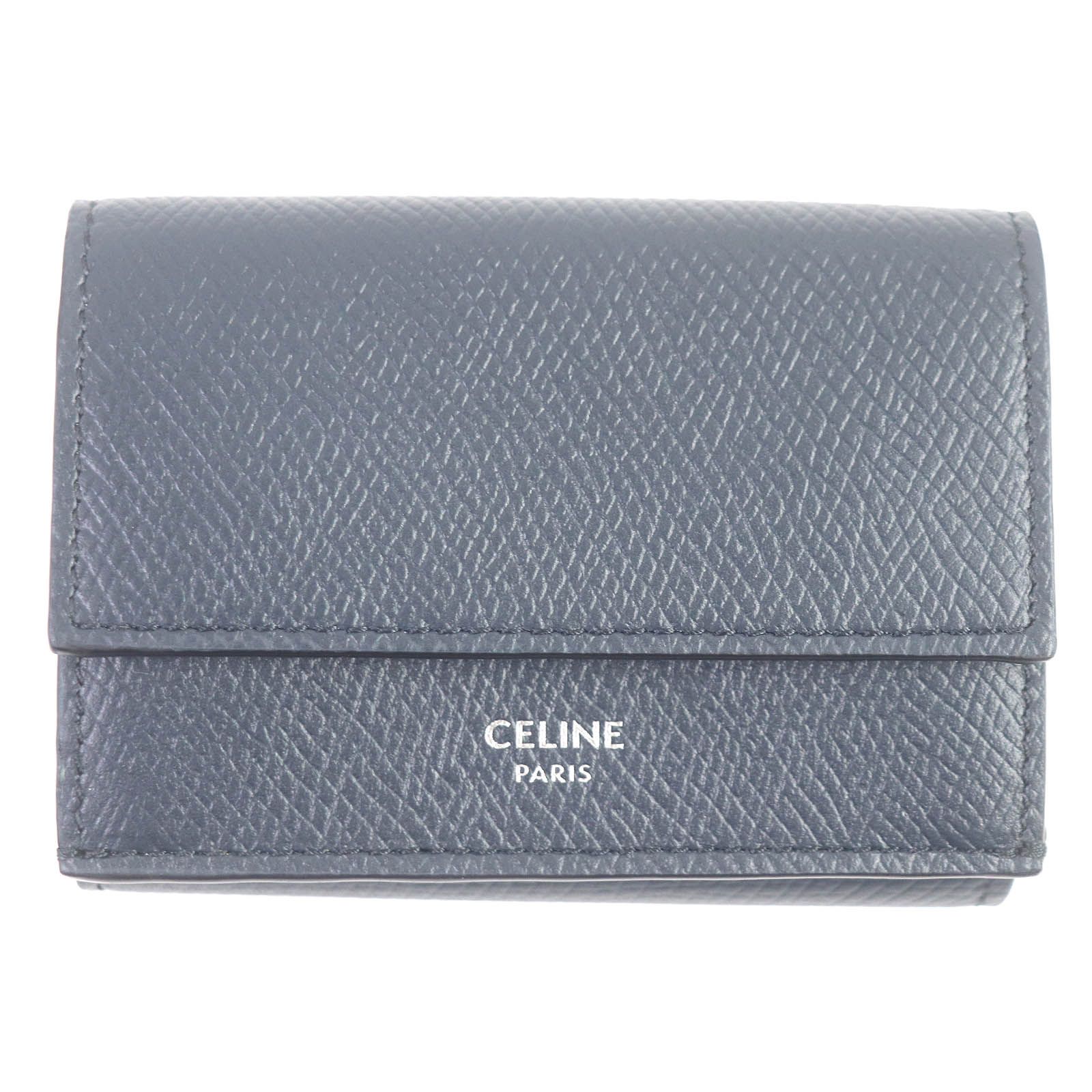 極美品】CELINE セリーヌ 折財布 黒 メンズ 極美品 希少 CELINE
