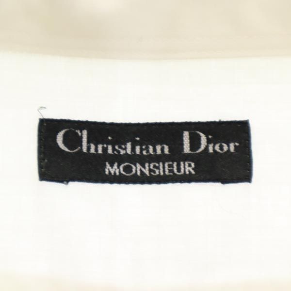 クリスチャンディオールのストレッチTシャツ 刺繍のコサージュとラメ文字-