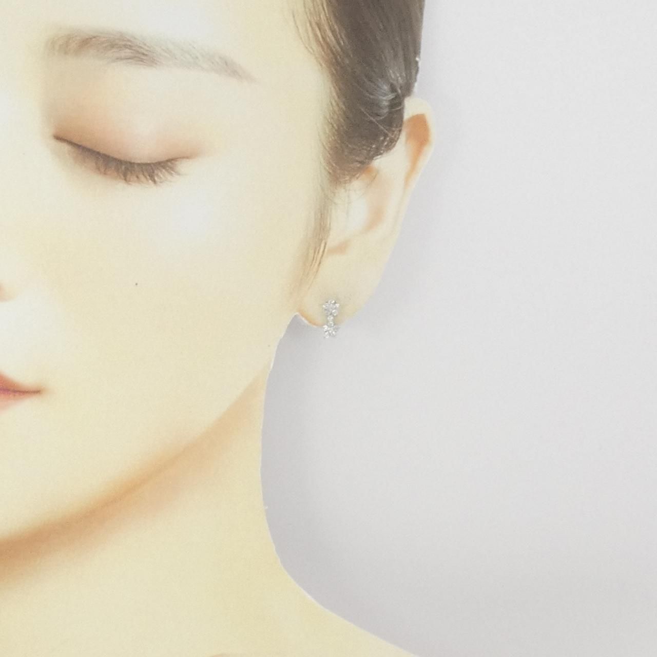 K14WGダイヤピアス K14WG ピアス earrings ダイヤ 0.01 ×2 総重量約0.3g - メルカリ