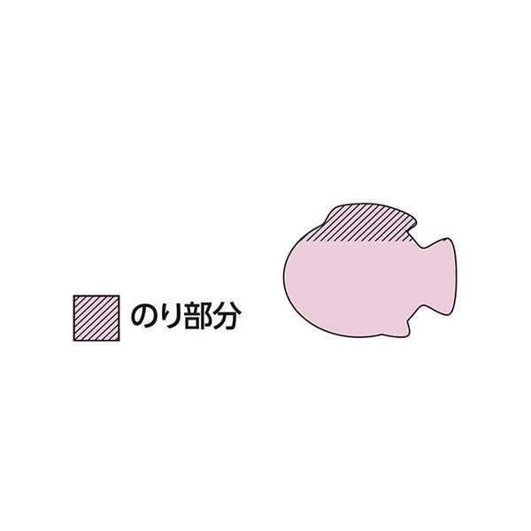 まとめ スリーエムジャパン ポストイット シルエットノート 強粘着 サカナ ×50セット