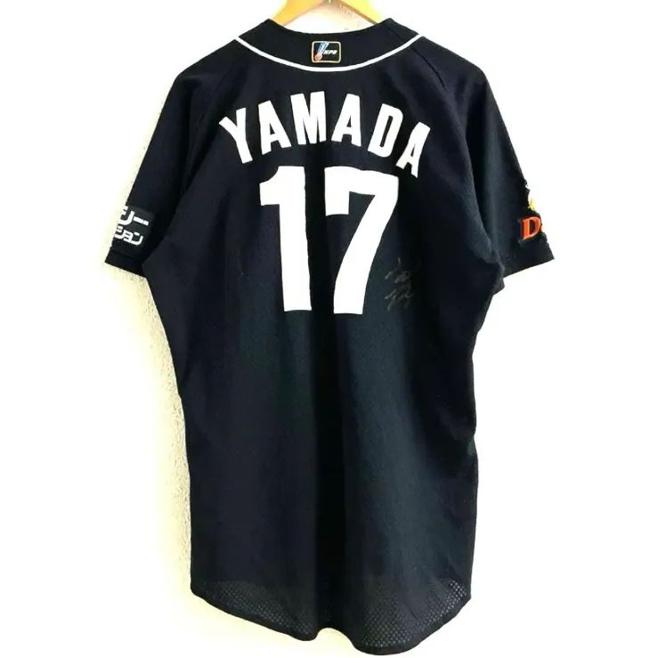 福岡ダイエーホークス #17 山田秋親 実使用 サイン入り ユニフォーム MIZUNO ミズノ 福岡ダイエーホークス #17 山田秋親 実使用 サイン入り