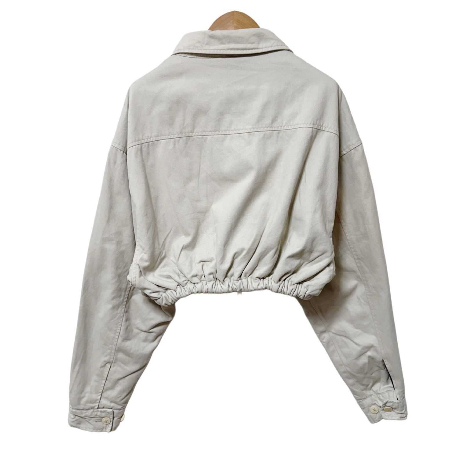 Fred Perryクリームジャケット フレッドペリー クロップド丈ジャケット Mサイズ FRED PERRY